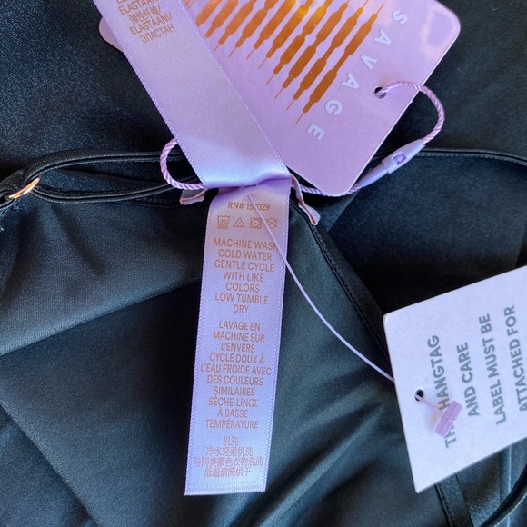 SOLD// Savage X FENTY Glissenette Long Slip black - Picture 5 of 10